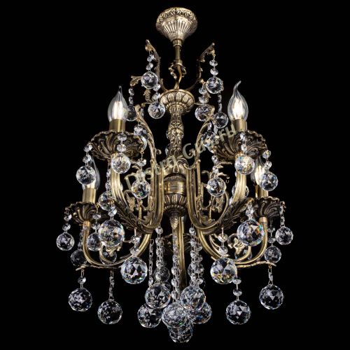 Люстра бронзовая Матильда №5/2 Шар в Пензе Гусь Хрустальный