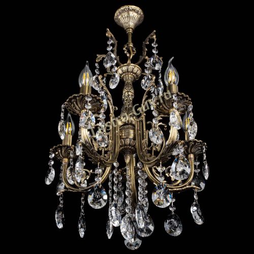 Люстра бронзовая Матильда №5/2 Звездочка в Пензе Гусь Хрустальный