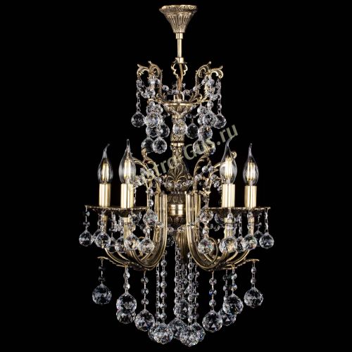 Люстра бронзовая Матильда №5/3 Шар в Пензе Гусь Хрустальный