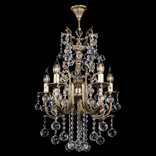 Люстра бронзовая Матильда №5/3 Шар в Пензе Гусь Хрустальный