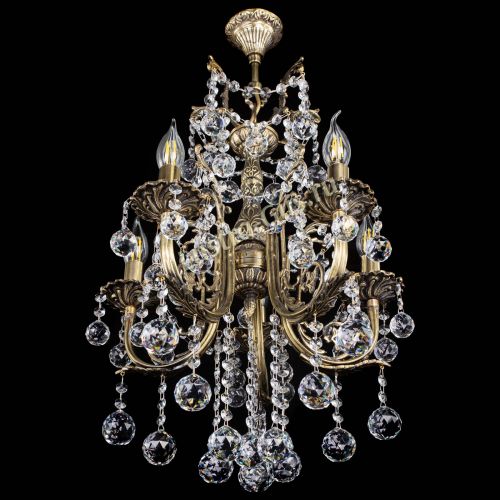 Люстра бронзовая Матильда №5/3 Шар в Пензе Гусь Хрустальный