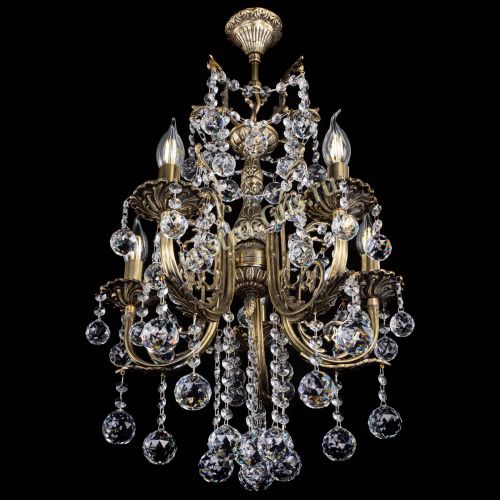 Люстра бронзовая Матильда №5/3 Шар в Пензе Гусь Хрустальный