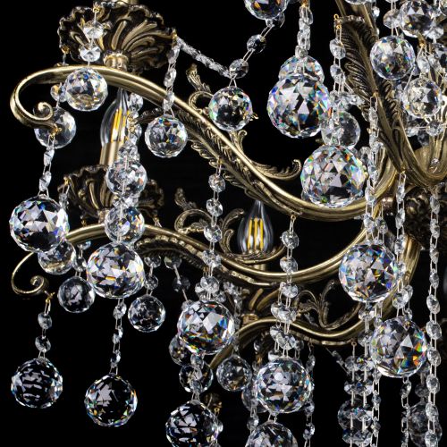 Люстра бронзовая Милана №9 шар в Пензе Гусь Хрустальный