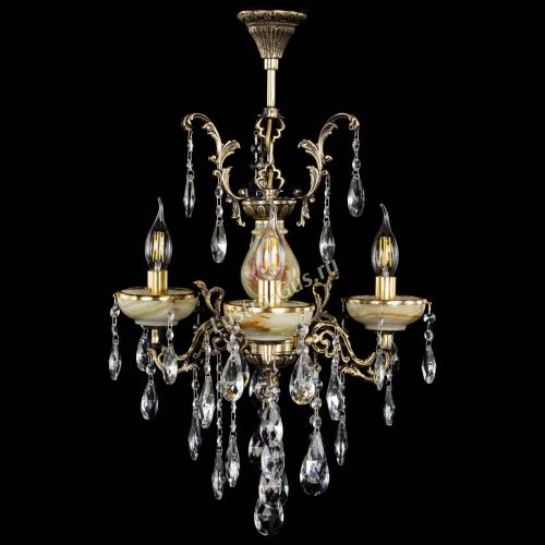 Люстра бронзовая Оникс №3/1 журавлик в Пензе Гусь Хрустальный