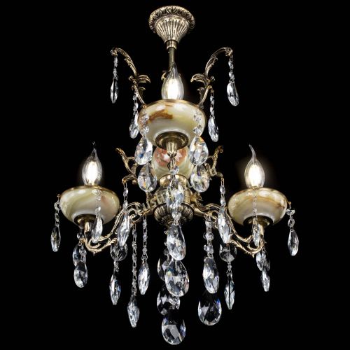 Люстра бронзовая Оникс №3/1 журавлик в Пензе Гусь Хрустальный