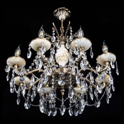 Люстра бронзовая Оникс №8/2 лучик в Пензе Гусь Хрустальный