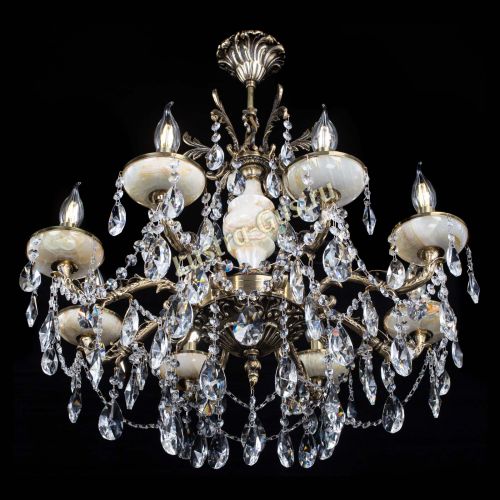 Люстра бронзовая Оникс №8/2 лучик в Пензе Гусь Хрустальный