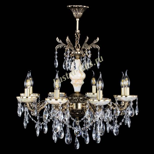 Люстра бронзовая Оникс №8/2 журавлик в Пензе Гусь Хрустальный