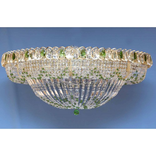 Люстра Кольцо 1000 мм Купол цветная в Пензе Гусь Хрустальный