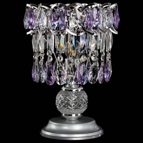 Настольная лампа Астра №1 фиолетовая в Пензе Гусь Хрустальный