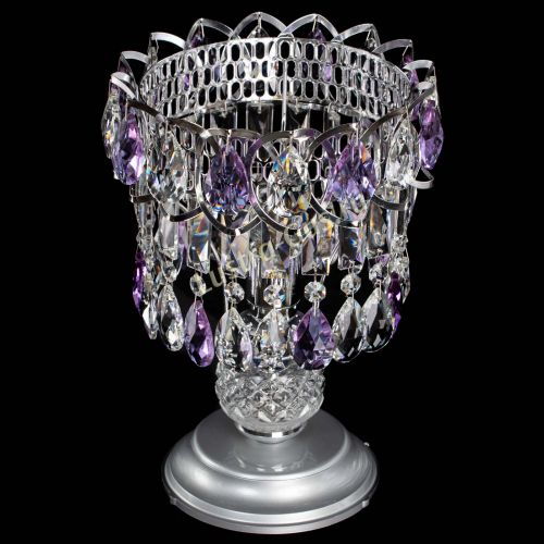 Настольная лампа Астра №1 фиолетовая в Пензе Гусь Хрустальный