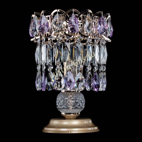 Настольная лампа Астра №1 фиолетовая в Пензе Гусь Хрустальный
