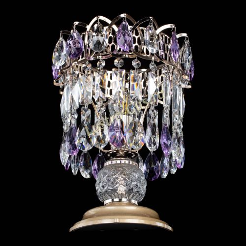 Настольная лампа Астра №1 фиолетовая в Пензе Гусь Хрустальный