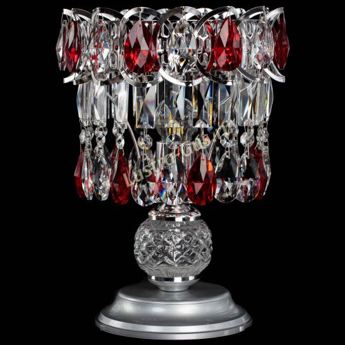 Настольная лампа Астра №1 красная в Пензе Гусь Хрустальный