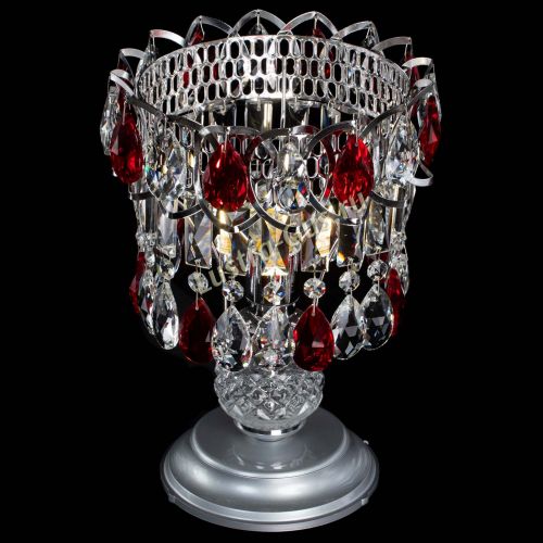 Настольная лампа Астра №1 красная в Пензе Гусь Хрустальный