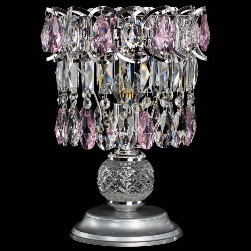 Настольная лампа Астра №1 розовая в Пензе Гусь Хрустальный