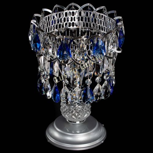 Настольная лампа Астра №1 синяя в Пензе Гусь Хрустальный