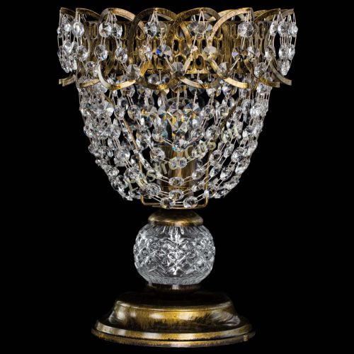 Настольная лампа Астра ажур №1 под бронзу в Пензе Гусь Хрустальный