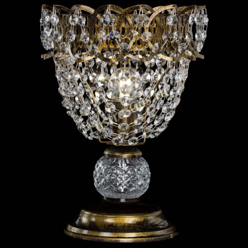 Настольная лампа Астра ажур №1 под бронзу в Пензе Гусь Хрустальный