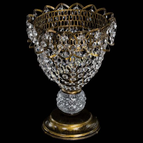 Настольная лампа Астра ажур №1 под бронзу в Пензе Гусь Хрустальный