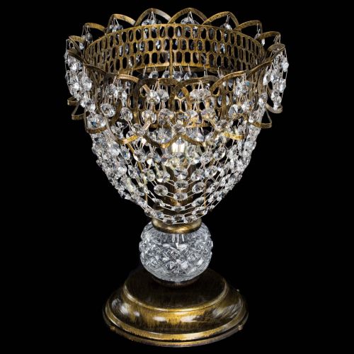 Настольная лампа Астра ажур №1 под бронзу в Пензе Гусь Хрустальный