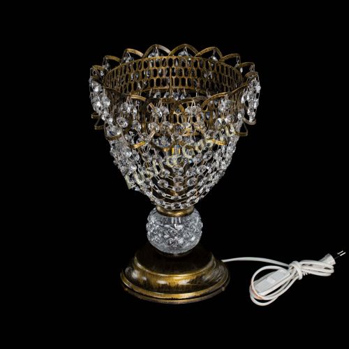 Настольная лампа Астра ажур №1 под бронзу в Пензе Гусь Хрустальный