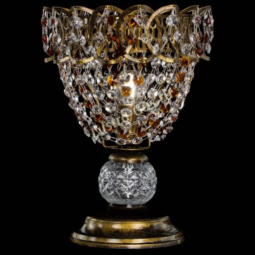 Настольная лампа Астра ажур №1 под бронзу Чайная в Пензе Гусь Хрустальный