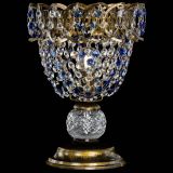 Настольная лампа Астра ажур №1 под бронзу Синяя в Пензе