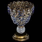 Настольная лампа Астра ажур №1 под бронзу Синяя в Пензе