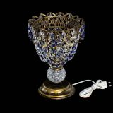 Настольная лампа Астра ажур №1 под бронзу Синяя в Пензе