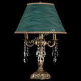 Бронзовая настольная лампа Аврора №3 Баден с абажуром в Пензе