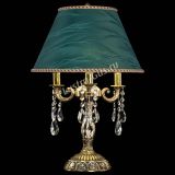 Бронзовая настольная лампа Аврора №3 Баден с абажуром в Пензе