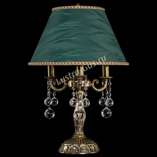 Бронзовая настольная лампа Аврора №3 Шар с абажуром в Пензе Гусь Хрустальный