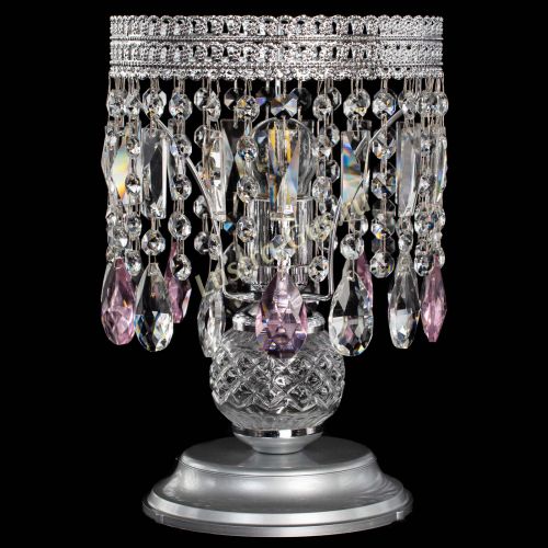 Настольная лампа Флоренция №1 розовая в Пензе Гусь Хрустальный