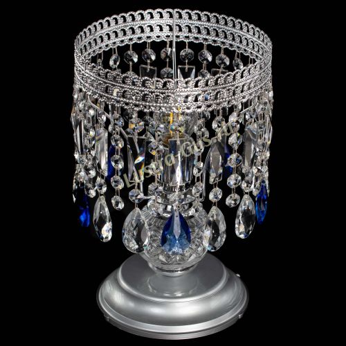 Настольная лампа Флоренция №1 синяя в Пензе Гусь Хрустальный