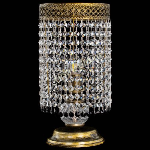 Настольная лампа Венеция оптикон №1 бронза черная в Пензе Гусь Хрустальный