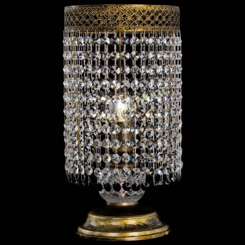 Настольная лампа Венеция оптикон №1 бронза черная в Пензе Гусь Хрустальный