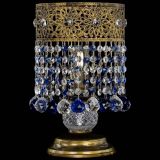 Настольная лампа Восток с шарами под бронзу Синяя в Пензе