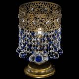 Настольная лампа Восток с шарами под бронзу Синяя в Пензе