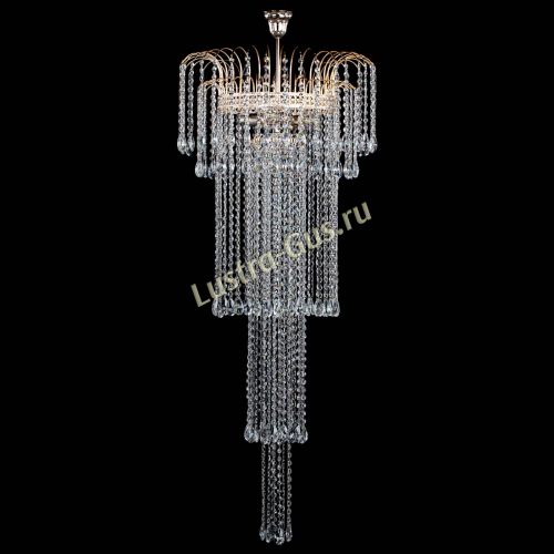 Люстра Агата Каскад №4 длинная в Пензе Гусь Хрустальный