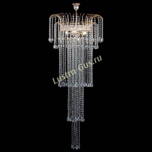 Люстра Агата Каскад №4 длинная в Пензе Гусь Хрустальный