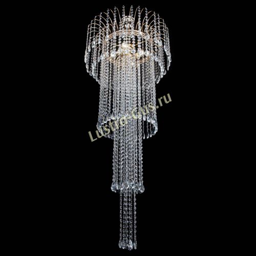Люстра Агата Каскад №4 длинная в Пензе Гусь Хрустальный
