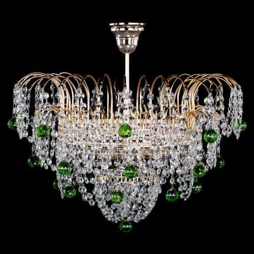 Люстра Агата Венеция №4 шар зеленая в Пензе Гусь Хрустальный