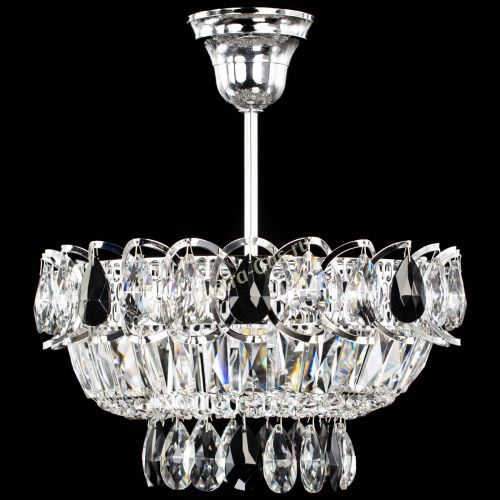 Люстра Астра Бутон №1 с подвесом Черная в Пензе Гусь Хрустальный