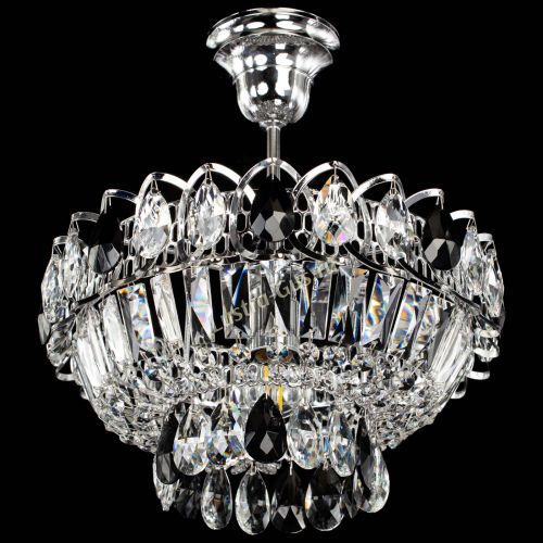 Люстра Астра Бутон №1 с подвесом Черная в Пензе Гусь Хрустальный