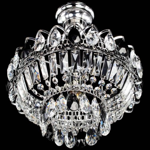 Люстра Астра Бутон №1 с подвесом Черная в Пензе Гусь Хрустальный