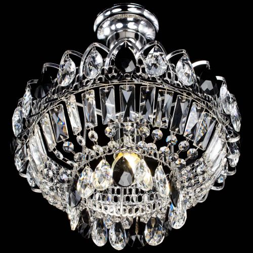 Люстра Астра Бутон №1 с подвесом Черная в Пензе Гусь Хрустальный