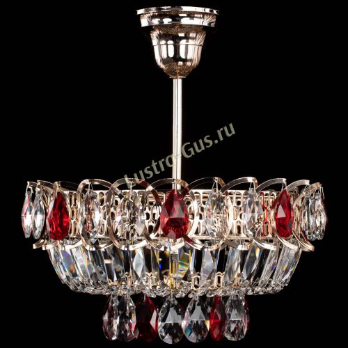 Люстра Астра Бутон №1 с подвесом Красная в Пензе Гусь Хрустальный