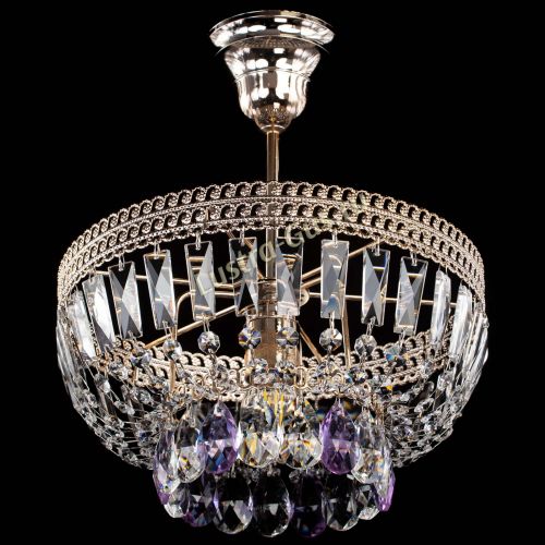 Люстра Астра Флоренция №1 мини фиолетовая в Пензе Гусь Хрустальный