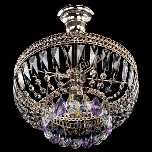 Люстра Астра Флоренция №1 мини фиолетовая в Пензе Гусь Хрустальный